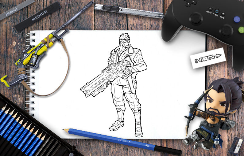 How to draw Overwatch