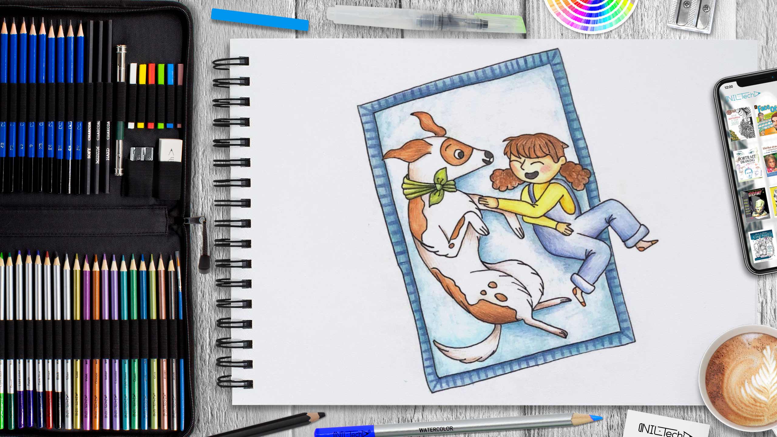 Best Friend's Day Drawing Tutorial