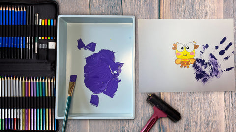 Buzzy Bee Fun: Easy Mother's Day Drawing and Handprint Craft Tutorial!