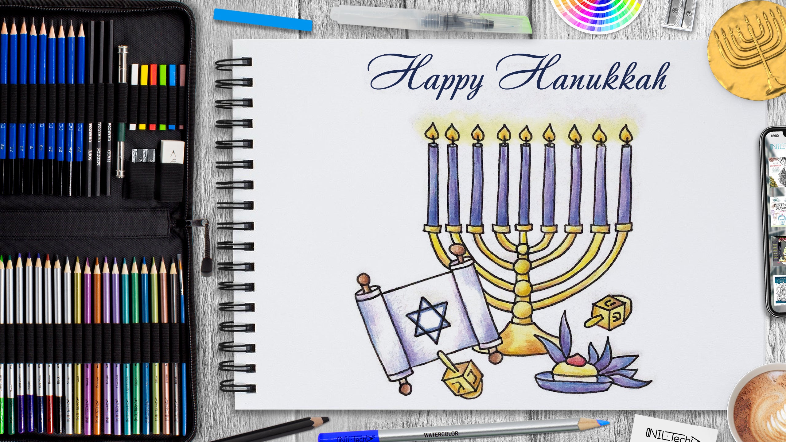 Hanukkah Drawing