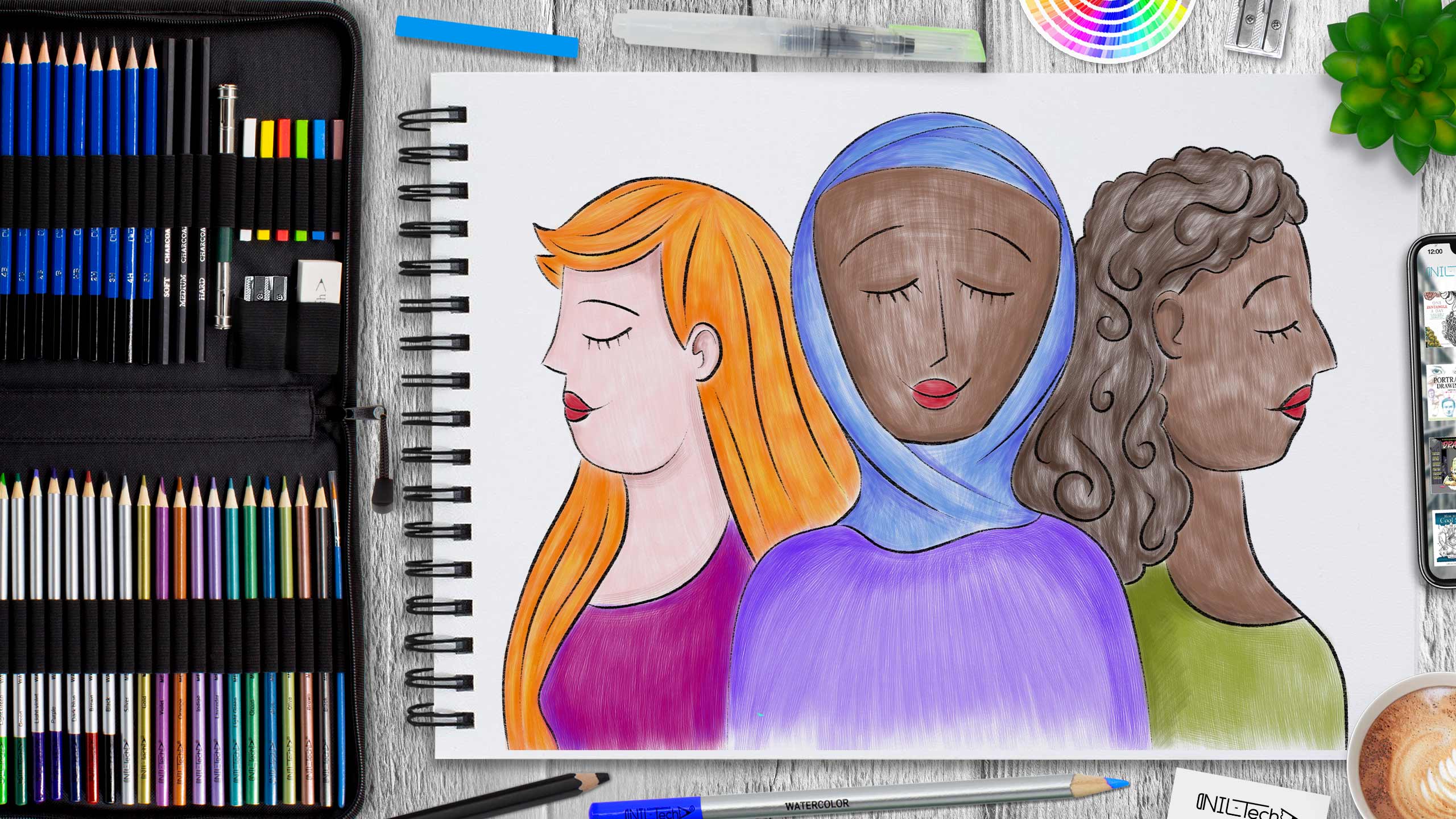 Learn to Draw International Women's Day