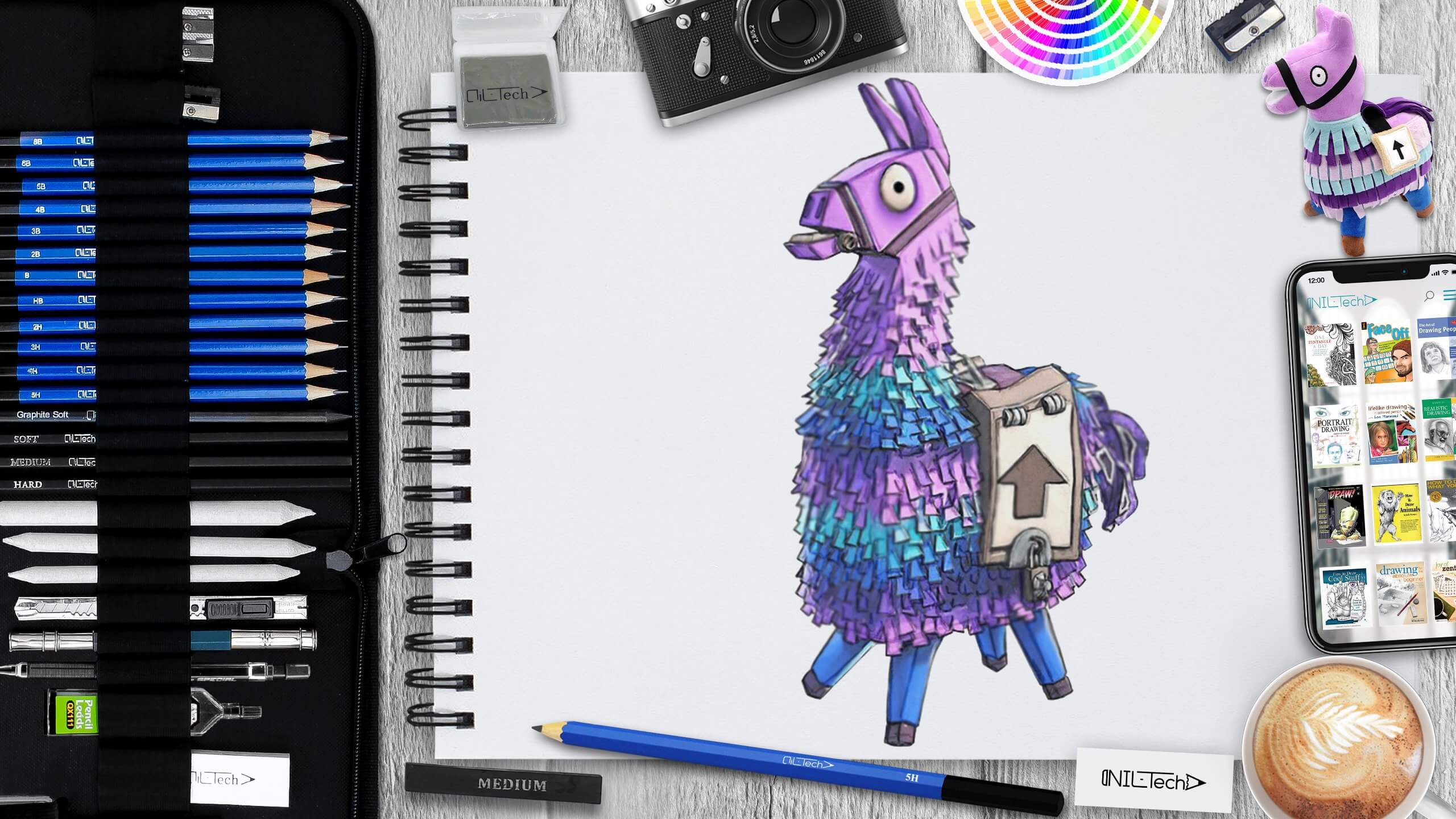 How to Draw a Fortnite Llama step by step
