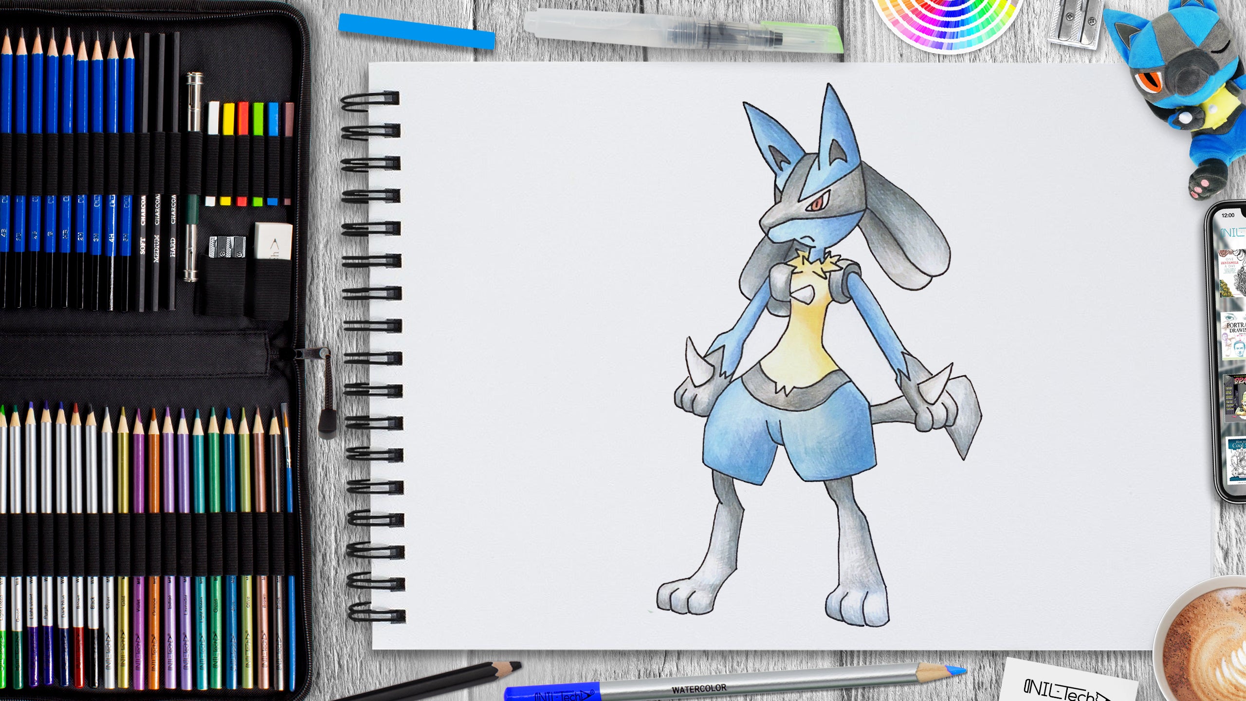 How to Draw a Pokémon Lucario