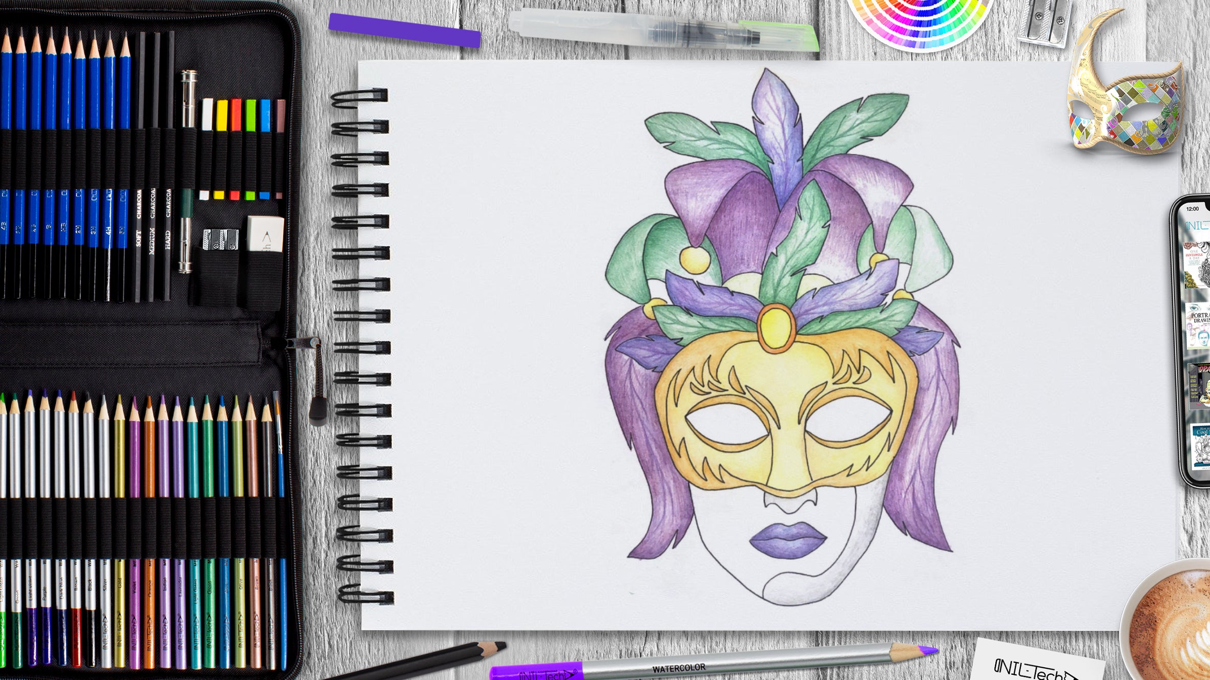 How to Draw Mardi Gras