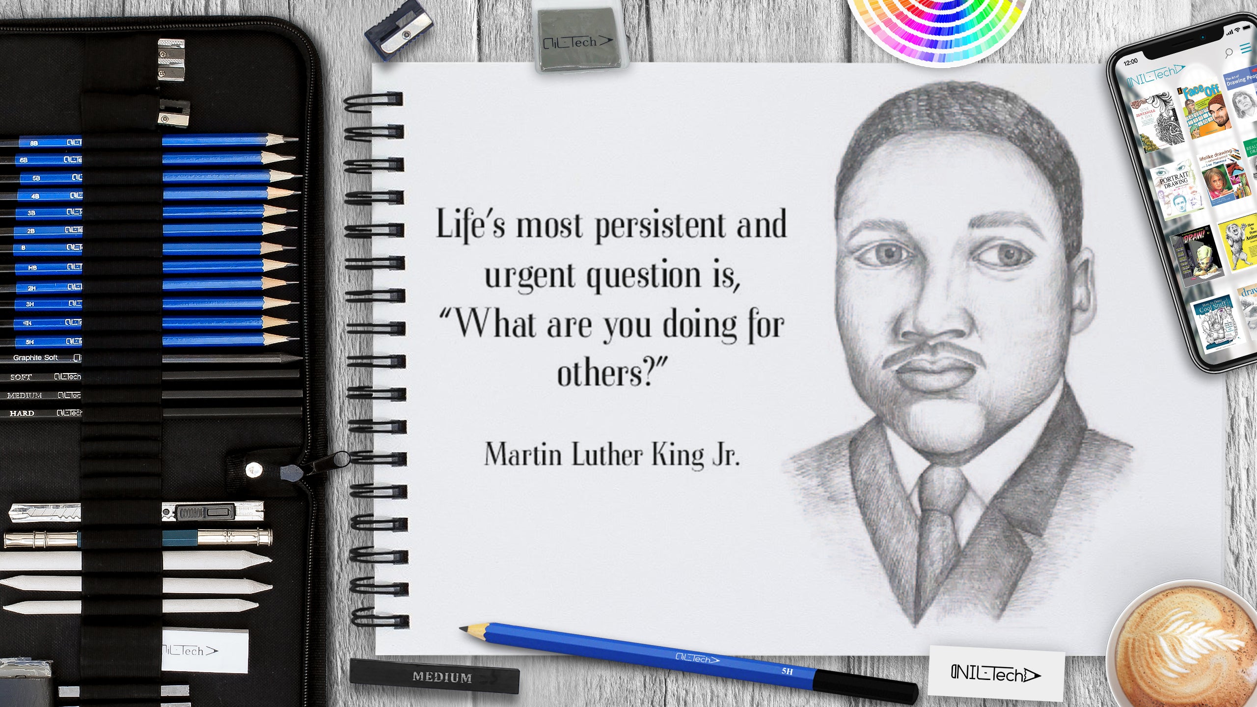 How to Draw Martin Luther King Jr.