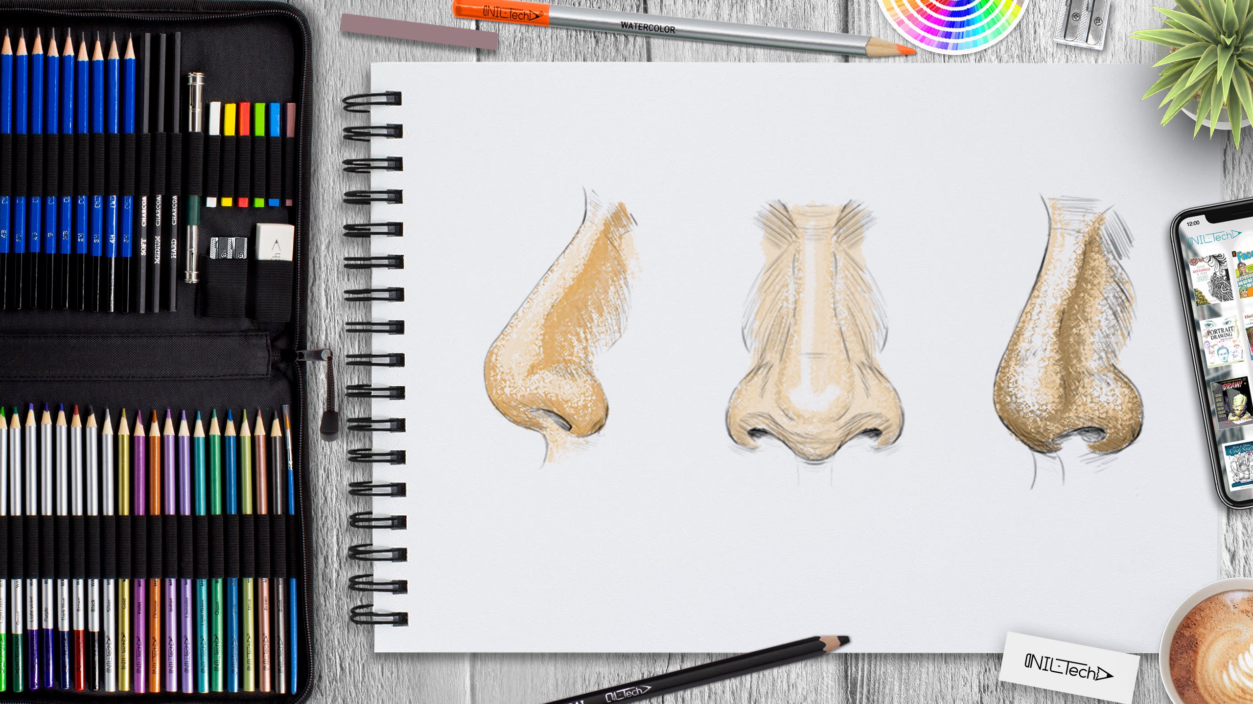 How to Draw a Nose from Different Perspectives Step by Step