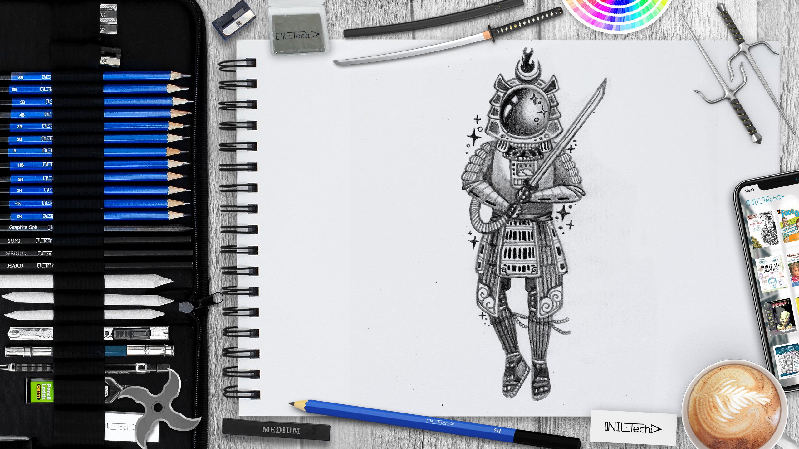 How to Draw a Space Samurai