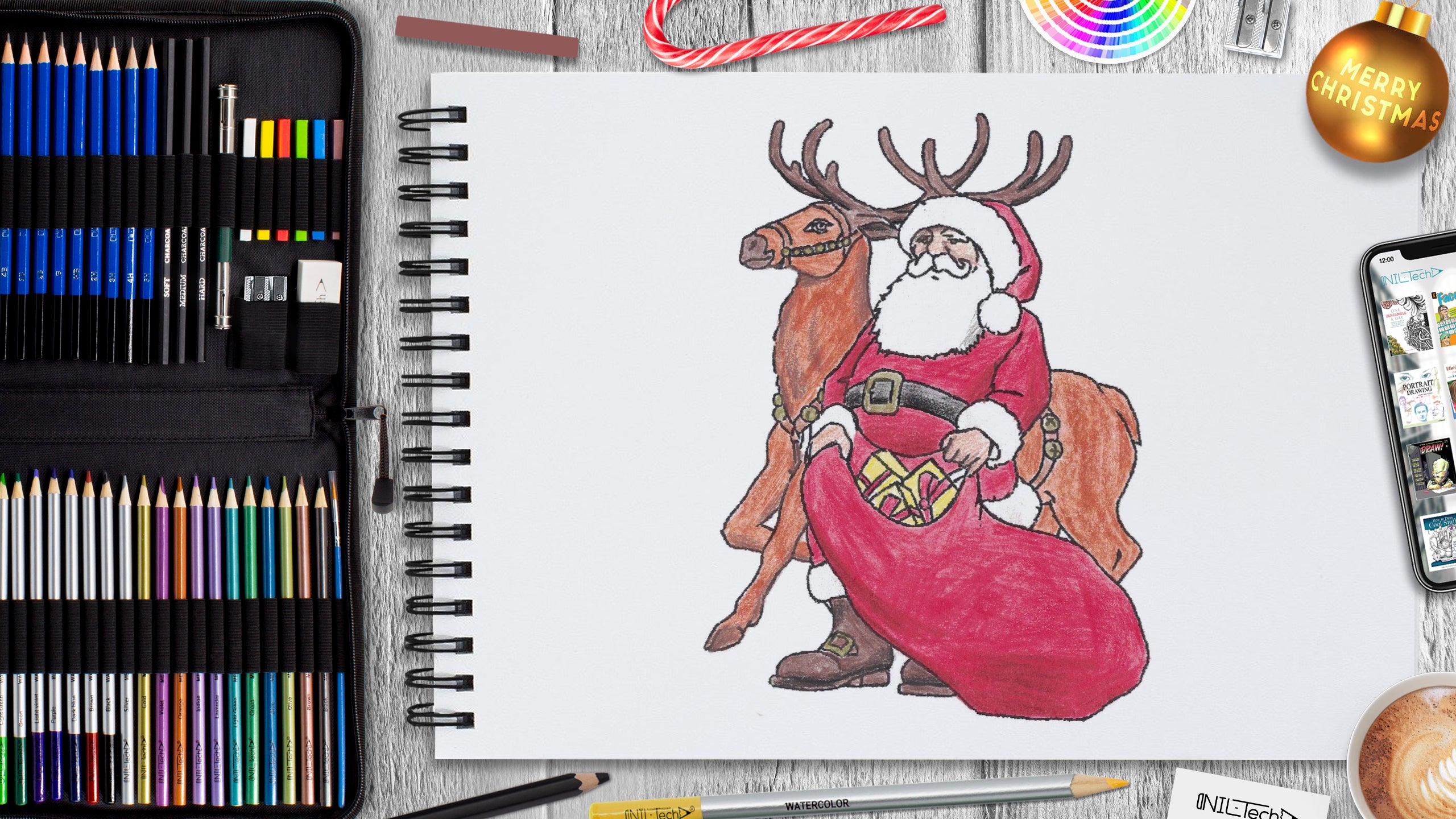 How to Draw Santa
