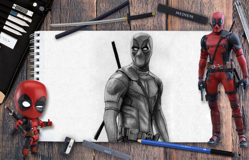 How to draw Deadpool