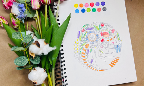 Transform Watercolor Pencils into a Kid-Friendly Paint Palette: Easy DIY Coloring Pages