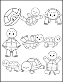 Cute Animals: Printable Coloring Book – Kittens, Ducklings, Foxes, and More!