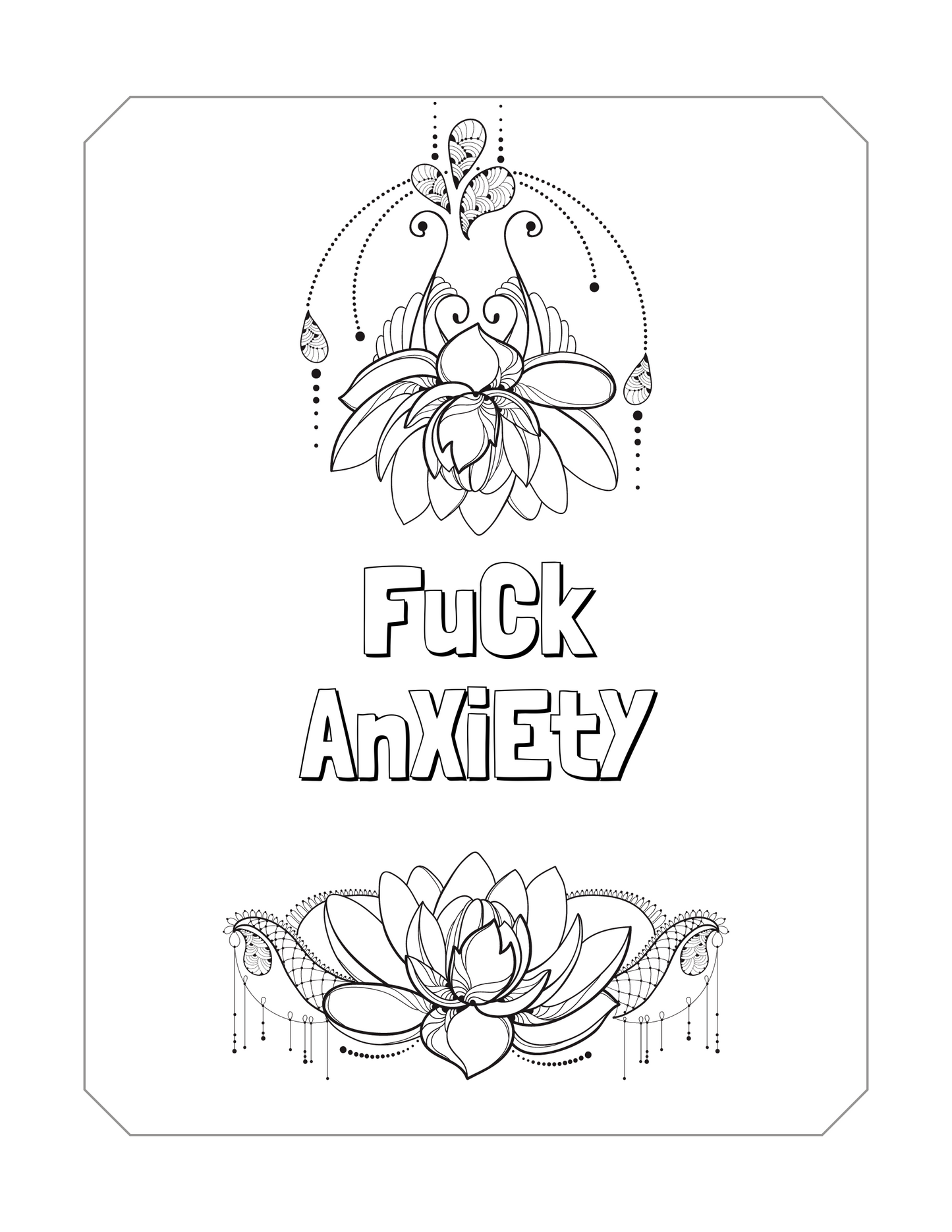 Printable Motivational Swear Word Coloring Pages for Adults, Funny Swear Quotes