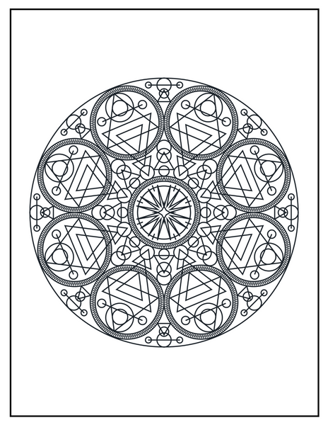 Stress Relief Mandala Coloring Book: Printable Designs for Relaxation ...