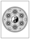 Find Your Serenity: Printable Mandala Coloring Book - Peace