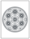 Stress Relief Mandala Coloring Book: Printable Designs for Relaxation