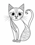 Printable (Digital) Cat Coloring Pages: WhimsyCats Coloring Collection