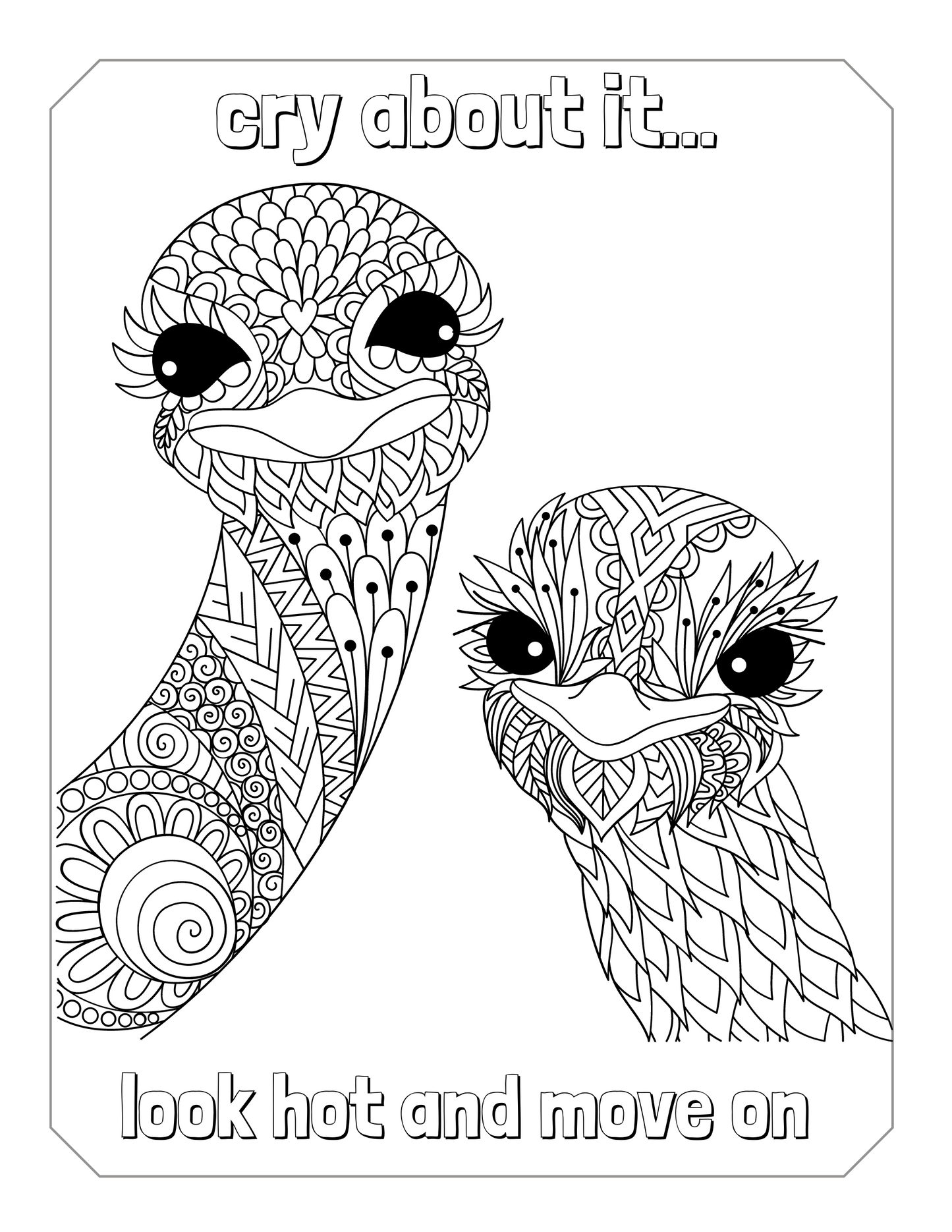 Printable Motivational Swear Word Coloring Pages for Adults, Funny Swear Quotes