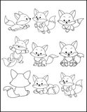 Cute Animals: Printable Coloring Book – Kittens, Ducklings, Foxes, and More!