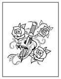 Unleash Your Inner Artist: Printable Tattoo Designs Coloring Book for Adults