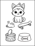I Love You Purry Much: Adorable Cats Printable Coloring Book