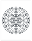 Stress Relief Mandala Coloring Book: Printable Designs for Relaxation
