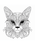 Printable (Digital) Cat Coloring Pages: WhimsyCats Coloring Collection