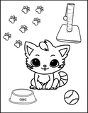 I Love You Purry Much: Adorable Cats Printable Coloring Book