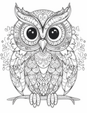 Printable (Digital) Owl Coloring Pages: WhimsyOwls Coloring Collection