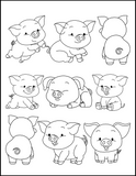 Cute Animals: Printable Coloring Book – Kittens, Ducklings, Foxes, and More!