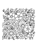 Printable (Digital) Flowers Coloring Pages: BlossomArt Coloring Collection