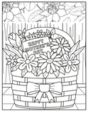 Mother's Day Blossoms - Heartwarming Printable Coloring Pages