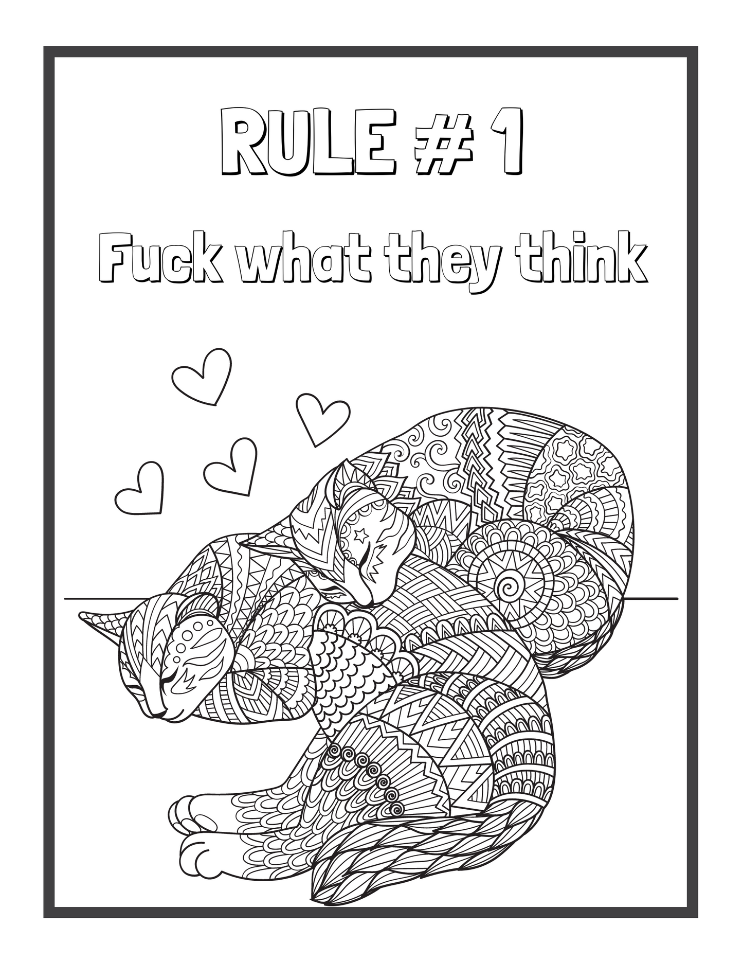 Printable Motivational Swear Word Coloring Pages for Adults, Funny Swear Quotes