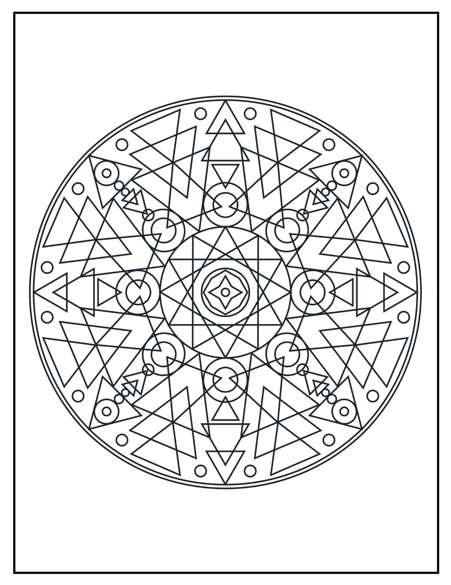 Stress Relief Mandala Coloring Book: Printable Designs for Relaxation