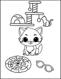 I Love You Purry Much: Adorable Cats Printable Coloring Book