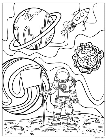 Astronaut on a New Planet