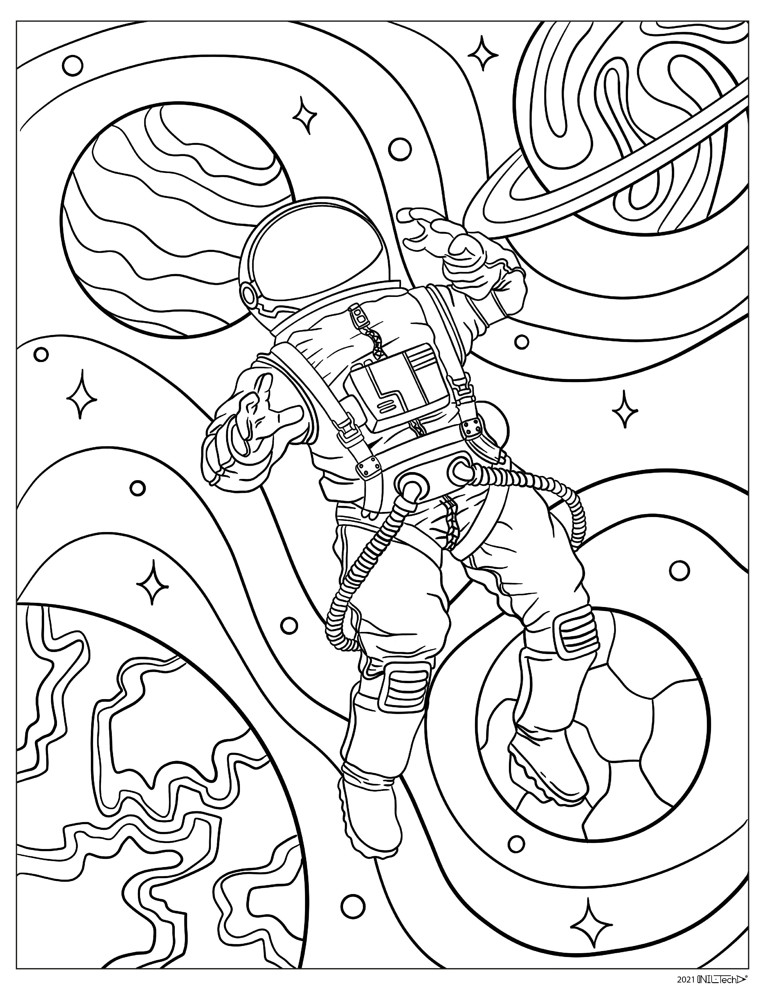 Astronaut's Spacesuit in Space