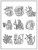 Greek gods coloring book