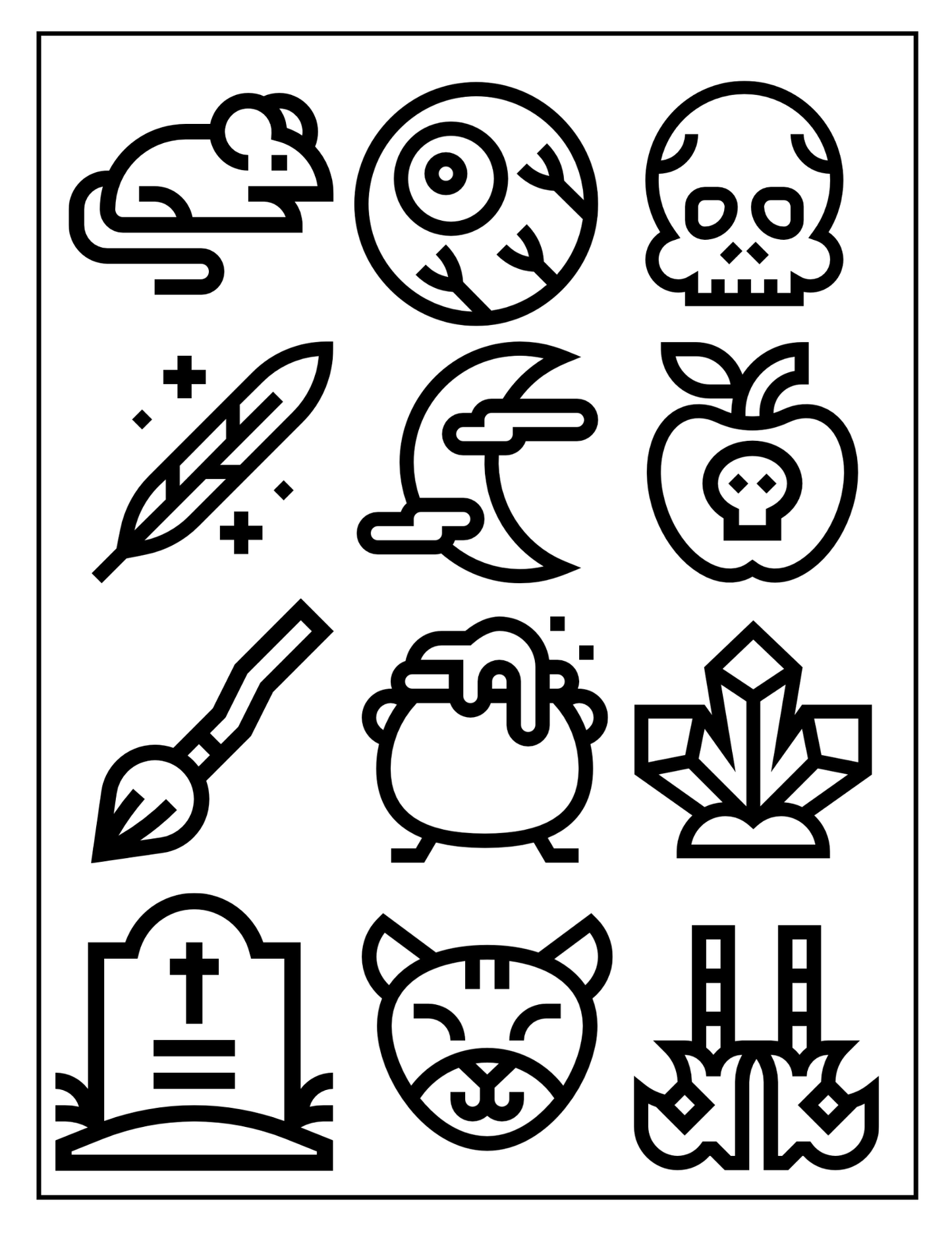 Halloween-themed designs