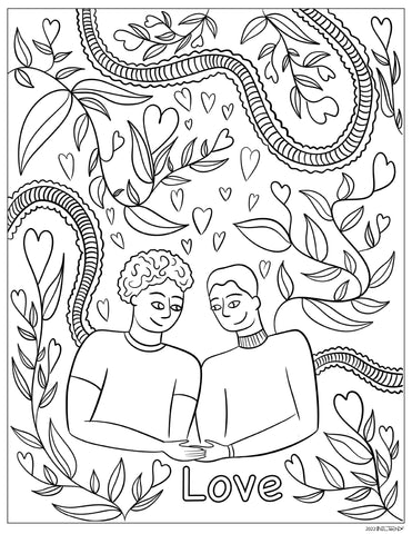 Love Floral Quote Love-is-Love Boys