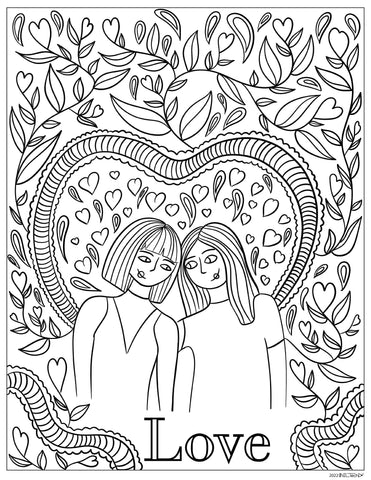 Love Floral Quote Love-is-Love