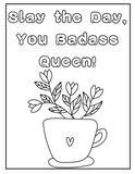 Obnoxious swear words coloring book