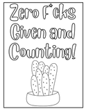 Funny coloring book for adults