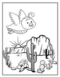 Nature-themed coloring book