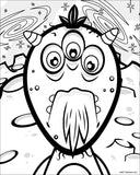 Happy Alien Exploring Mars