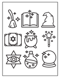 Witch coloring book