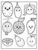 Fruit doodles designs