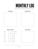 Monthly Log