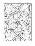 Relaxing pattern coloring book