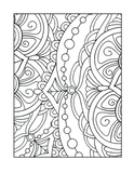 adult coloring simple pattern