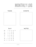 Montly Log July